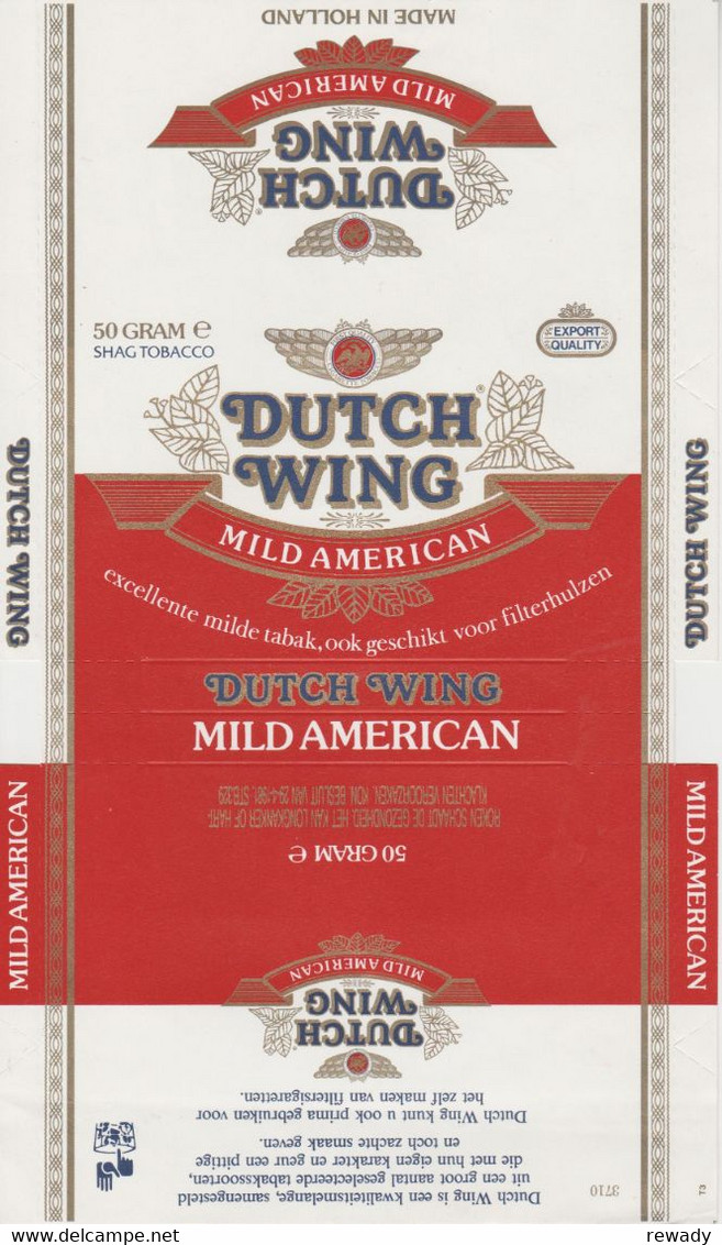 Holland - DUTCH WING MILD AMERICAN / Emballage - Sigarenkokers