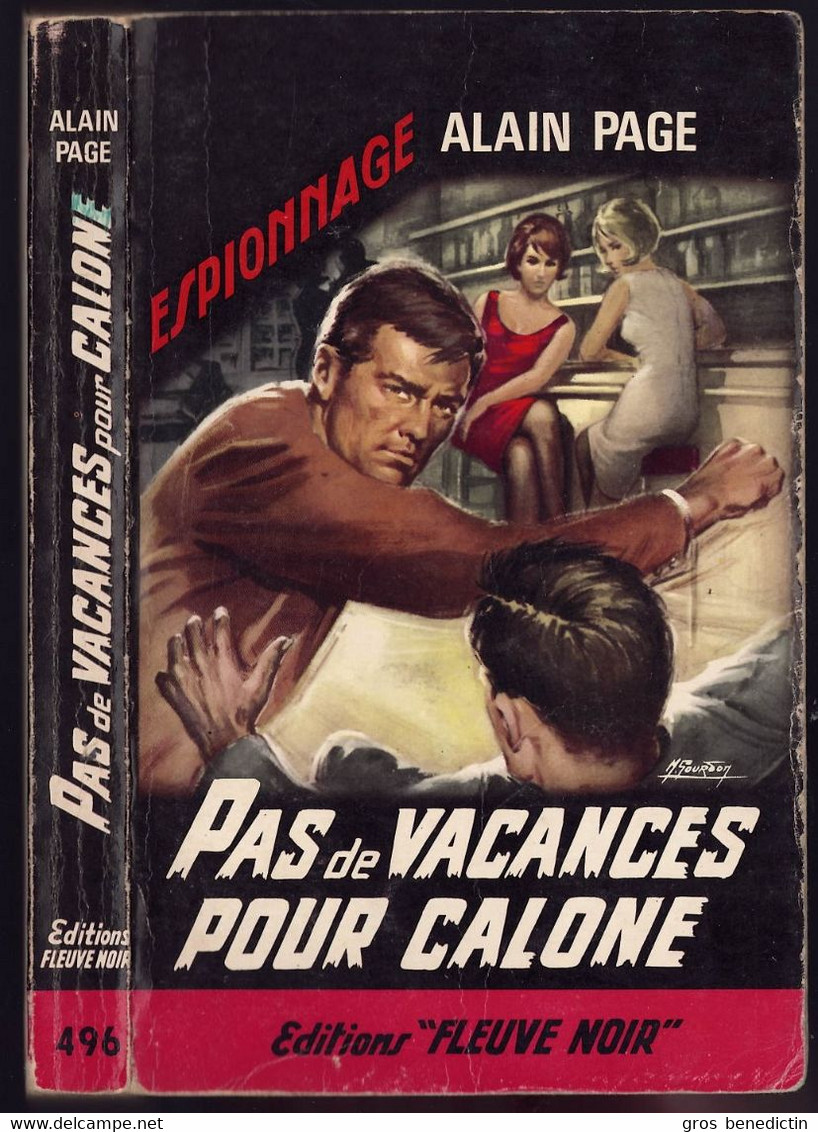 Fleuve Noir Espionnage N°496 - Alain Page - "Pas De Vacances Pour Calone" - 1965 - #Ben&FNEsp - Fleuve Noir