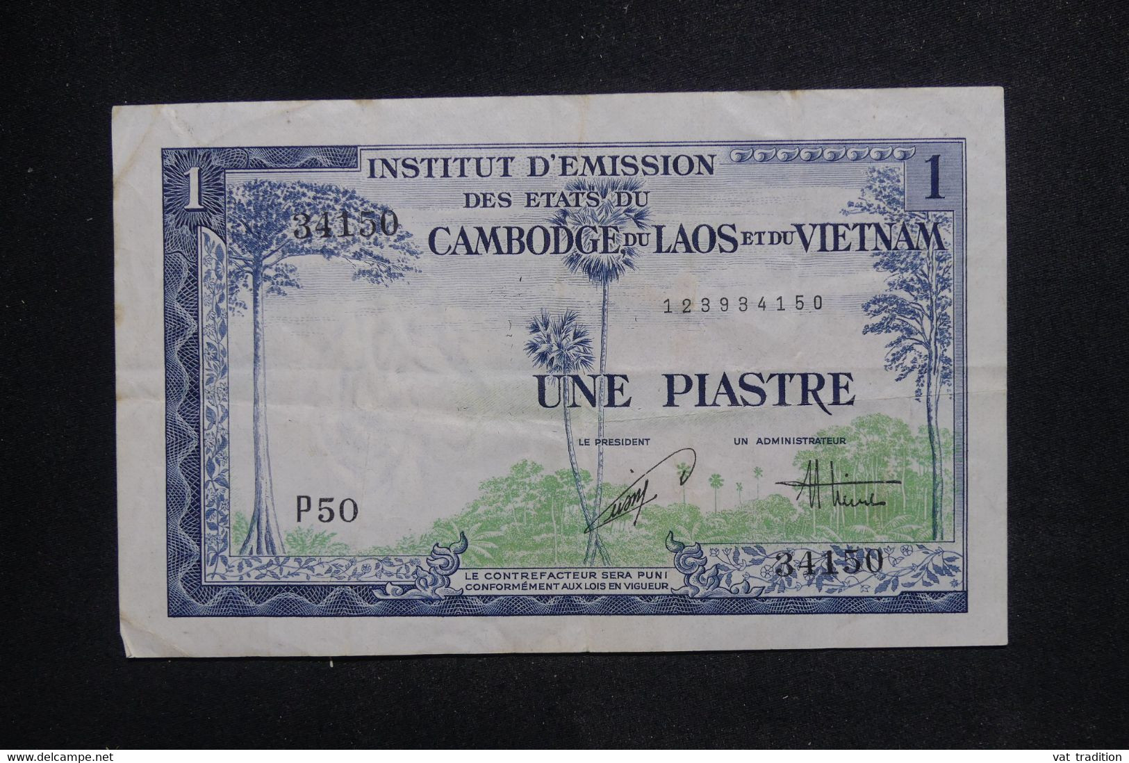 INDOCHINE - Billet De 1 Piastre - L 127404 - Indochina