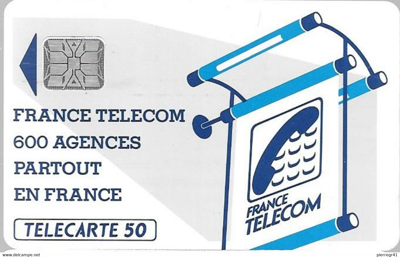 CARTE-PUBLIC 50U-600 AGENCES-Te38a.520-SC6 S/ Entourage-Sans Cadre Au N° Ge 21851-Utilisé-TBE - 600 Agences