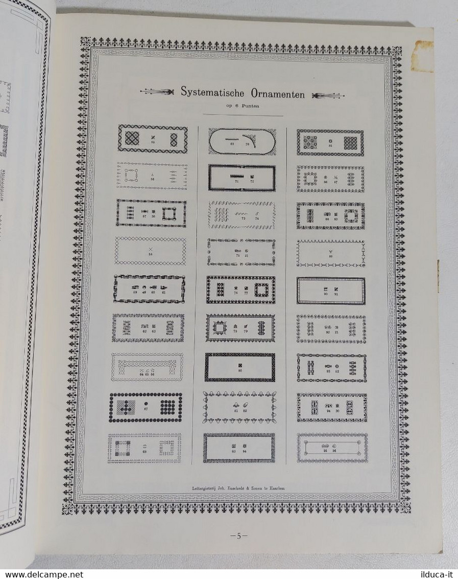 I107387 The Enschedé Catalog Of Typographic Bordes And Ornaments - Classic 1891 - Arte, Diseño Y Decoración