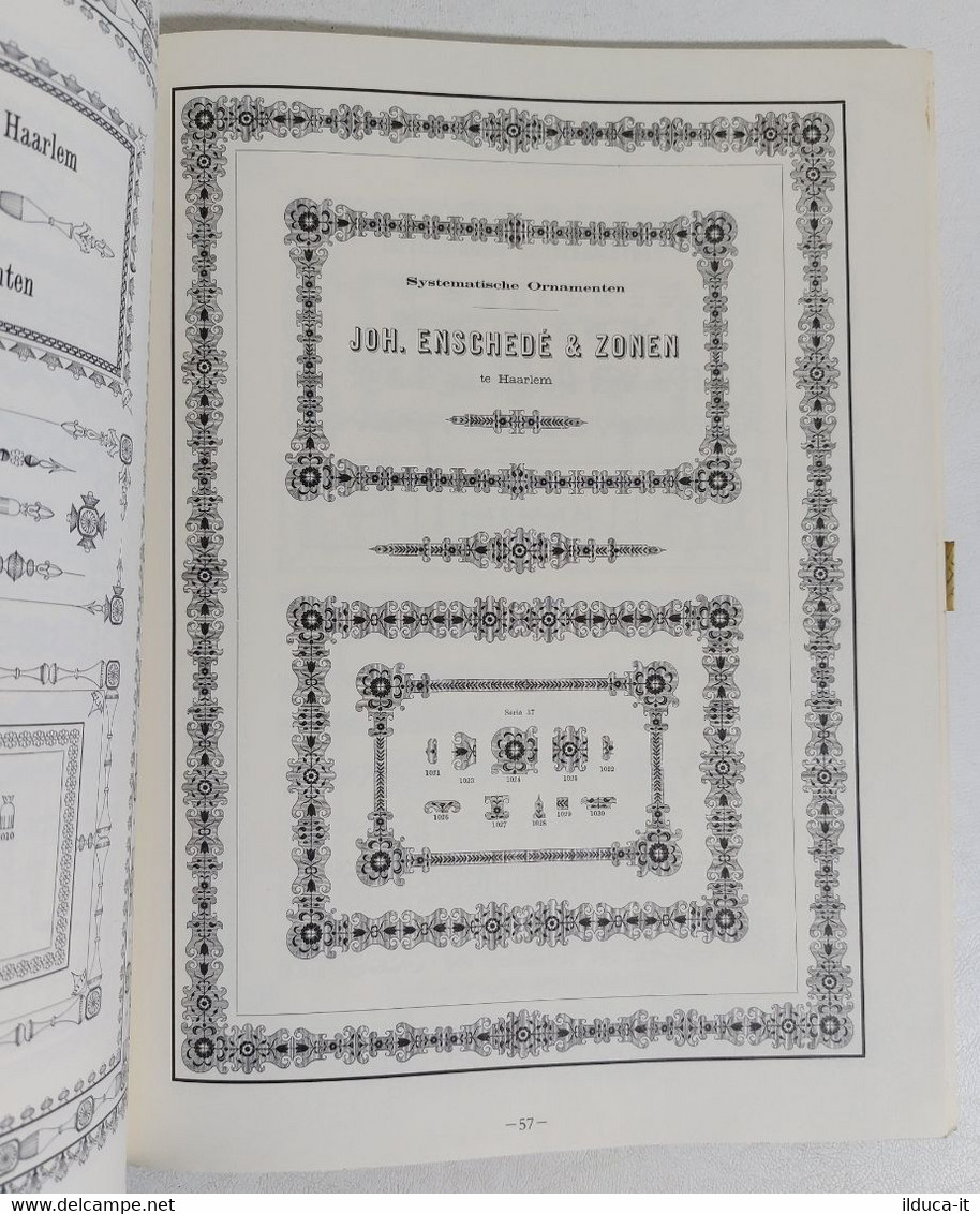 I107387 The Enschedé Catalog Of Typographic Bordes And Ornaments - Classic 1891 - Kunst, Design