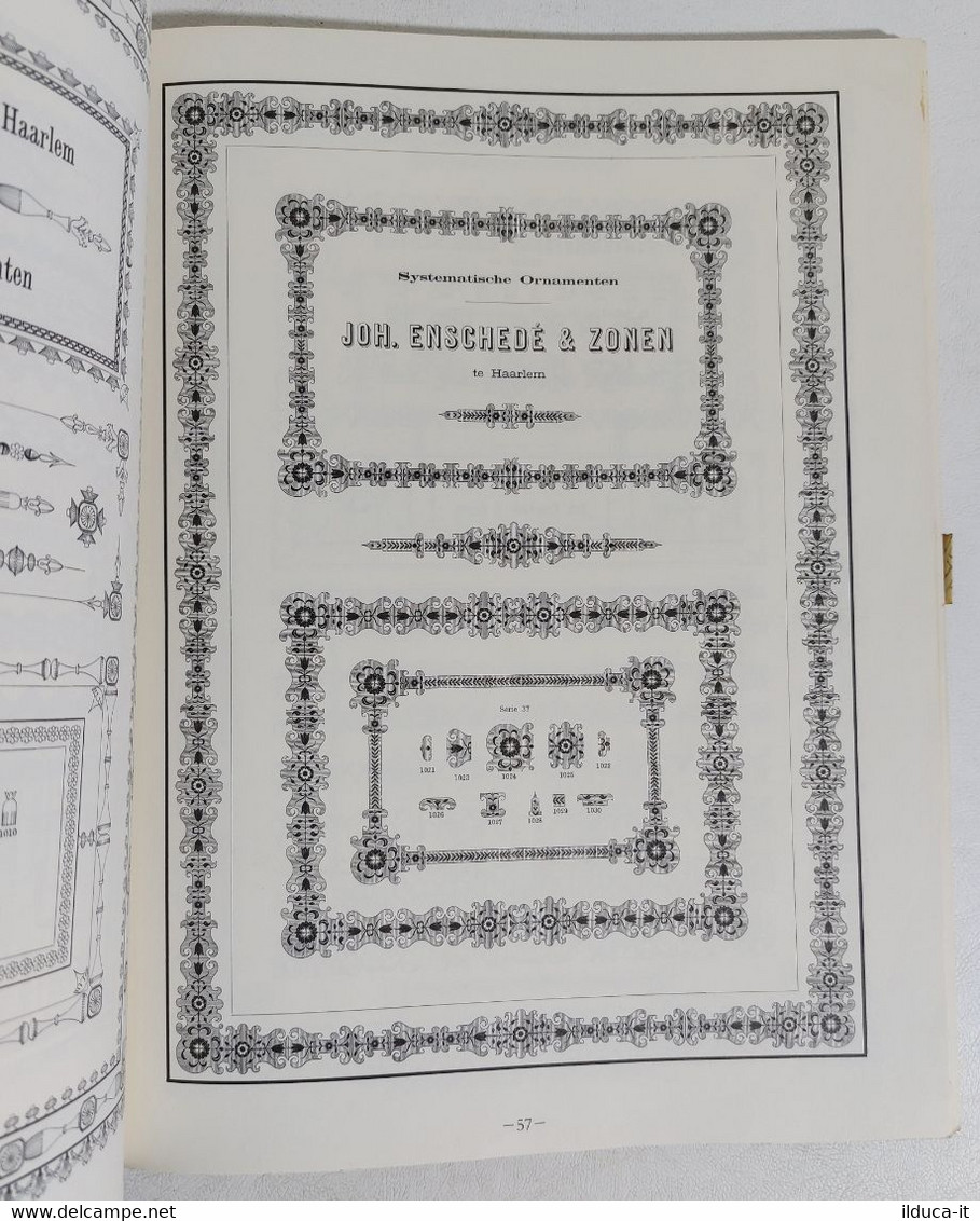 I107387 The Enschedé Catalog Of Typographic Bordes And Ornaments - Classic 1891 - Art, Design, Décoration