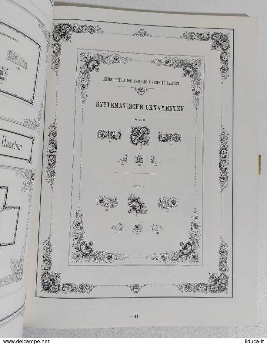 I107387 The Enschedé Catalog Of Typographic Bordes And Ornaments - Classic 1891 - Arte, Diseño Y Decoración