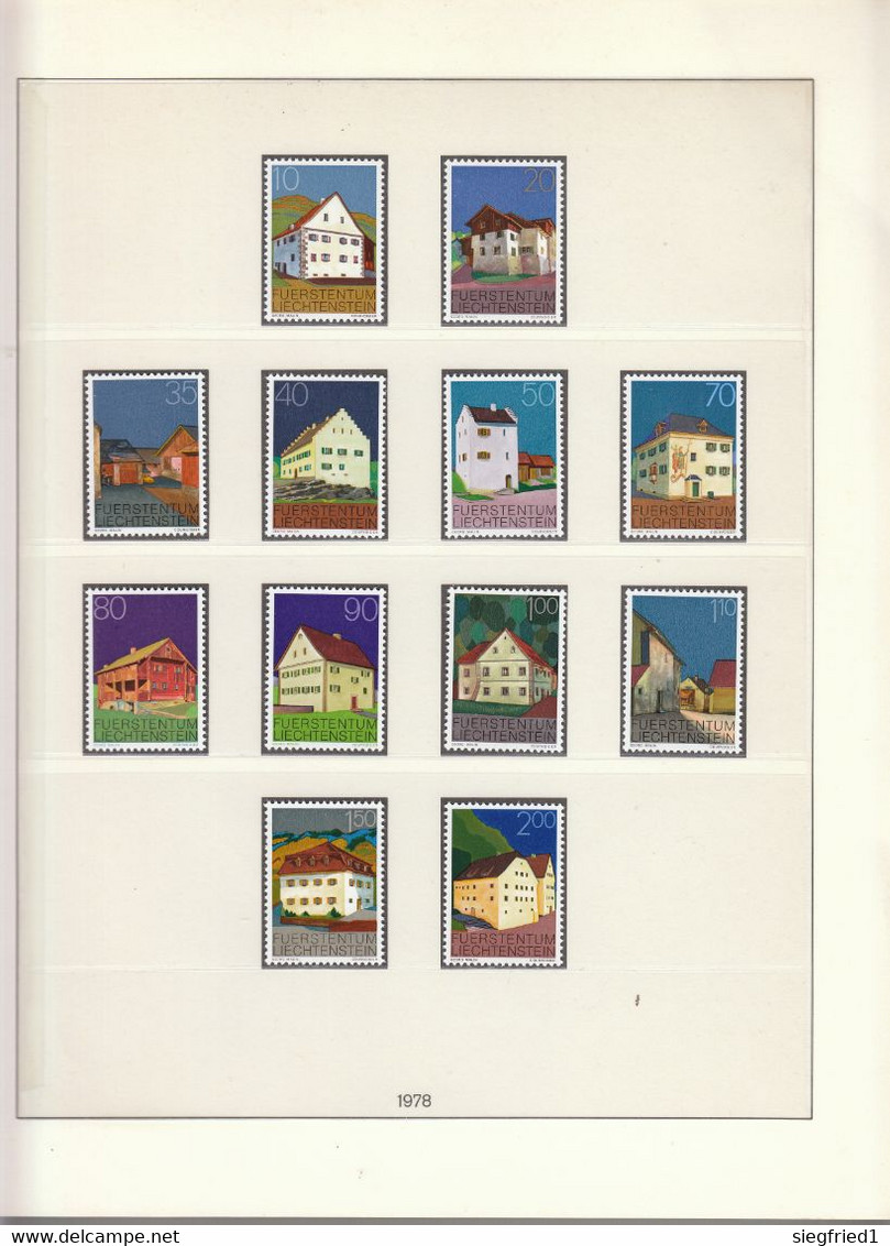 Liechtenstein ** Sammlung 1978-1993  Im Lindner Vordruckalbum Katalog 620,00 - Collections