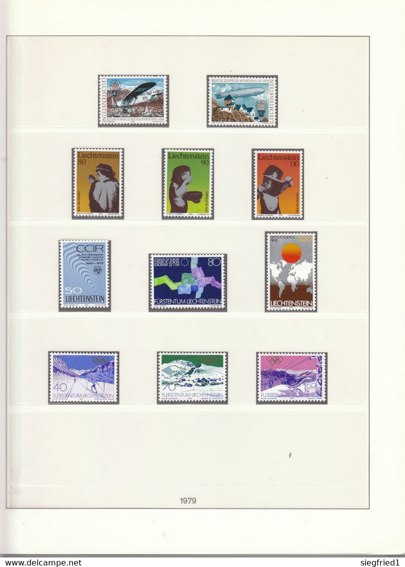 Liechtenstein ** Sammlung 1978-1993  Im Lindner Vordruckalbum Katalog 620,00 - Collections