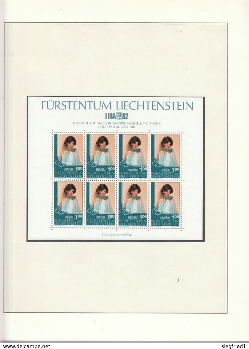 Liechtenstein ** Sammlung 1978-1993  im Lindner Vordruckalbum Katalog 620,00