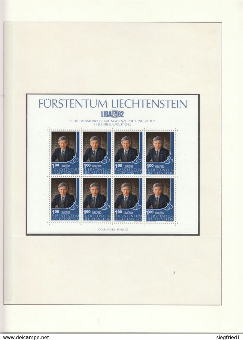 Liechtenstein ** Sammlung 1978-1993  im Lindner Vordruckalbum Katalog 620,00