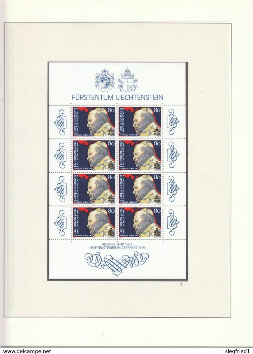 Liechtenstein ** Sammlung 1978-1993  im Lindner Vordruckalbum Katalog 620,00