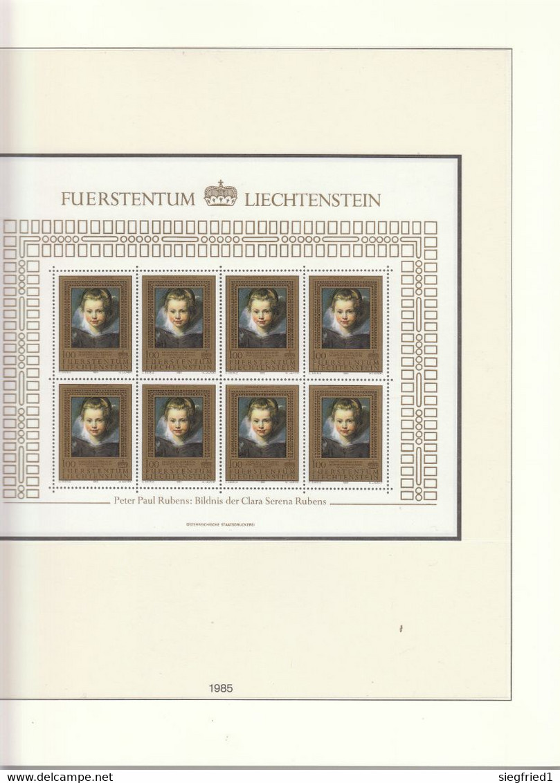 Liechtenstein ** Sammlung 1978-1993  im Lindner Vordruckalbum Katalog 620,00