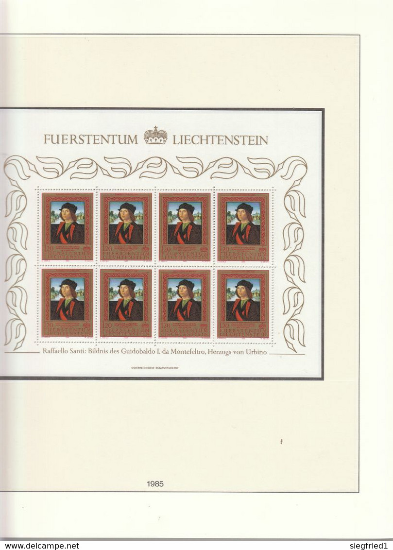 Liechtenstein ** Sammlung 1978-1993  im Lindner Vordruckalbum Katalog 620,00