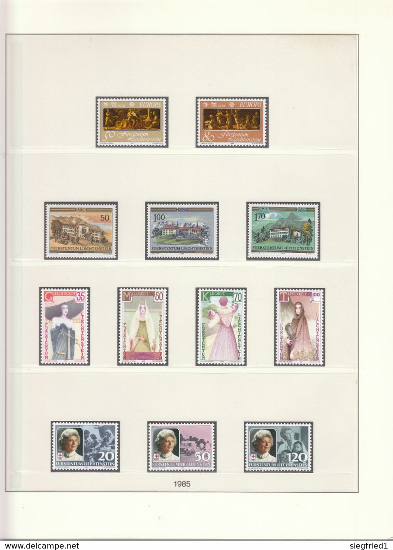 Liechtenstein ** Sammlung 1978-1993  im Lindner Vordruckalbum Katalog 620,00