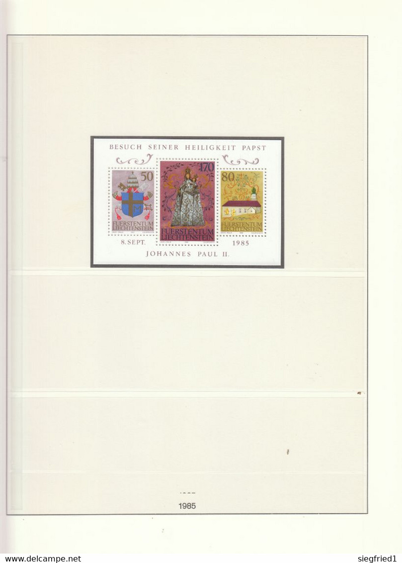 Liechtenstein ** Sammlung 1978-1993  im Lindner Vordruckalbum Katalog 620,00