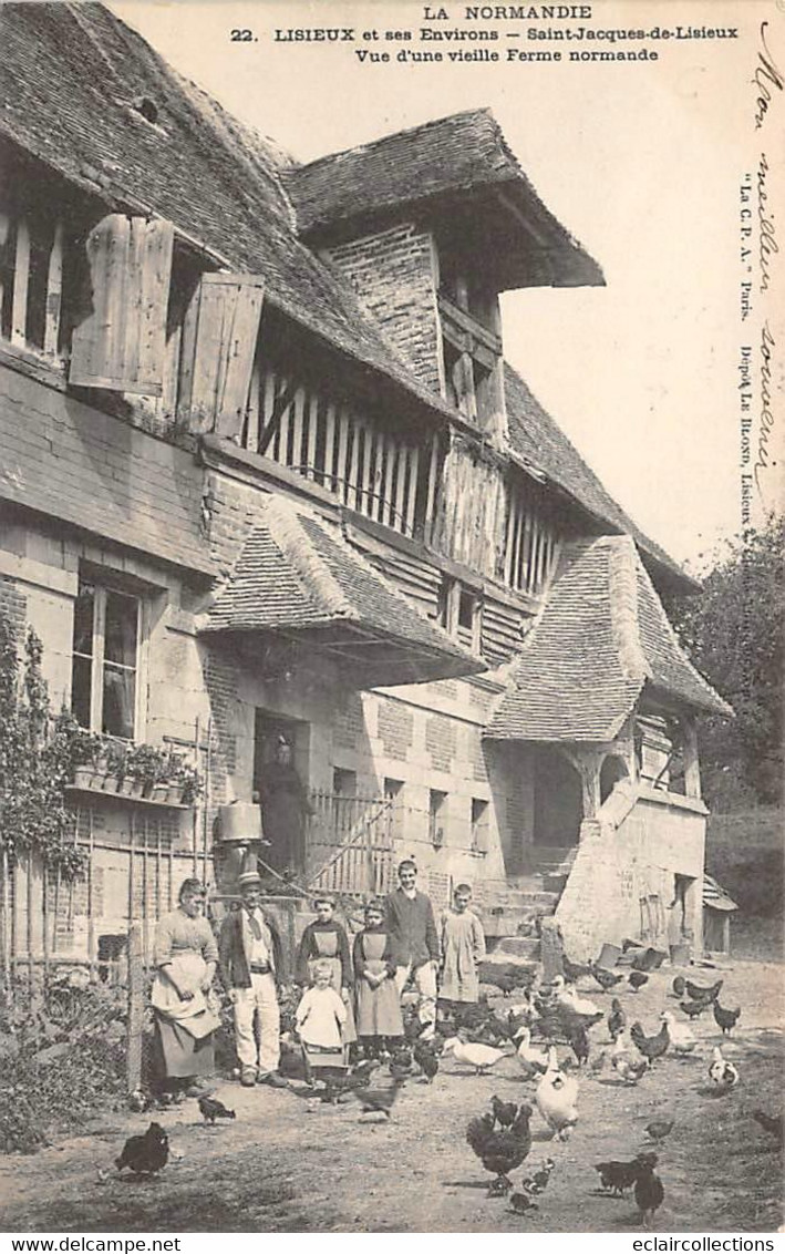 Lisieux          14      St Jacques De Lisieux ; Vue D'une Vieille Ferme Normande             (voir Scan) - Lisieux