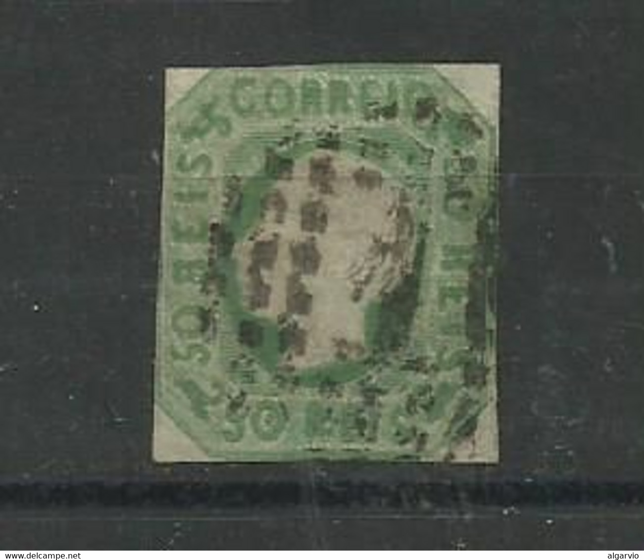 Portugal. 1862/4 D Luis # 17 50rs Verde Amarelo Usado  2ª Escolha , Lt 399 - Usado