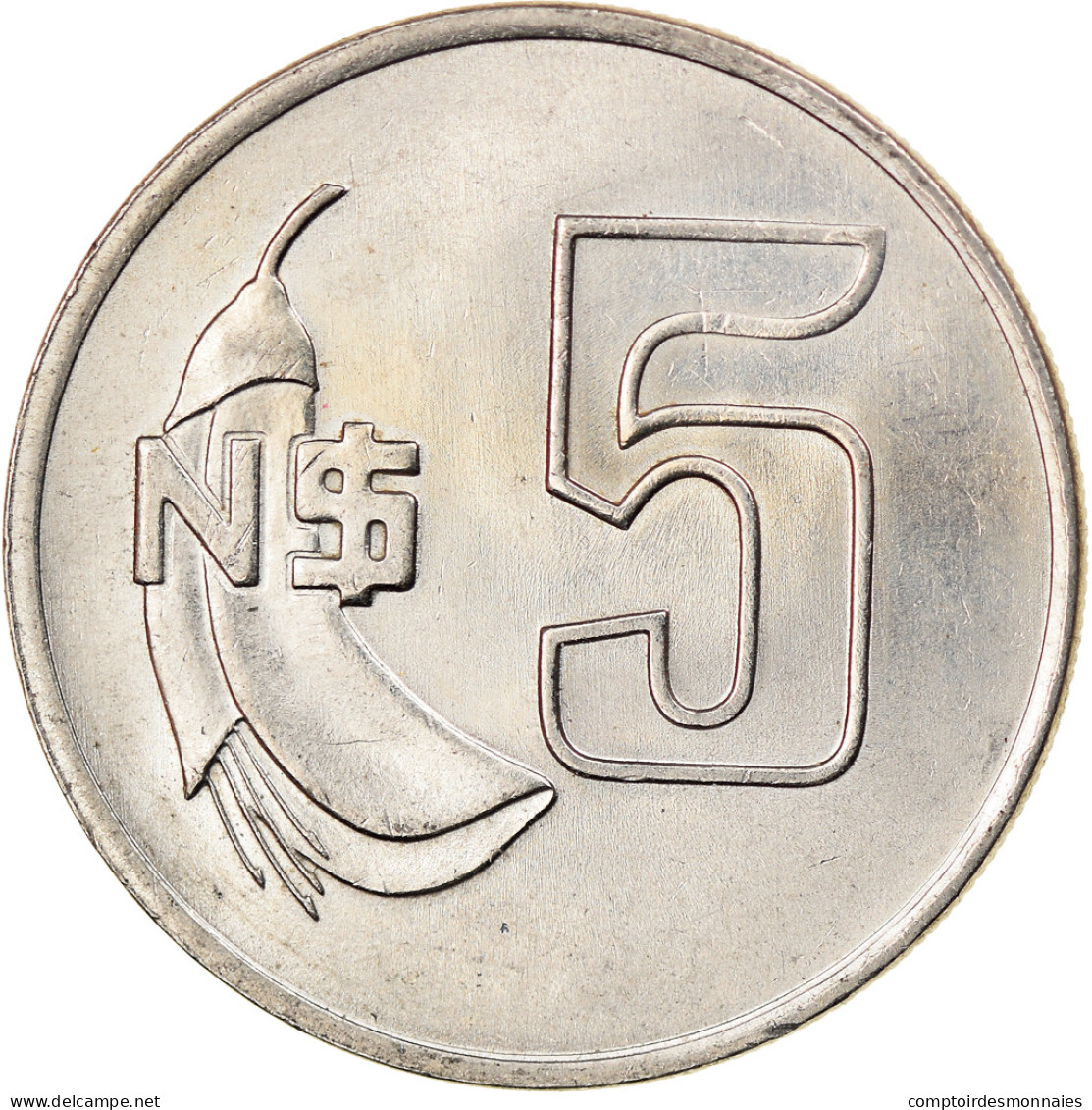 Monnaie, Uruguay, 5 Nuevos Pesos, 1980, Santiago, SUP, Copper-Nickel-Zinc, KM:75 - Uruguay