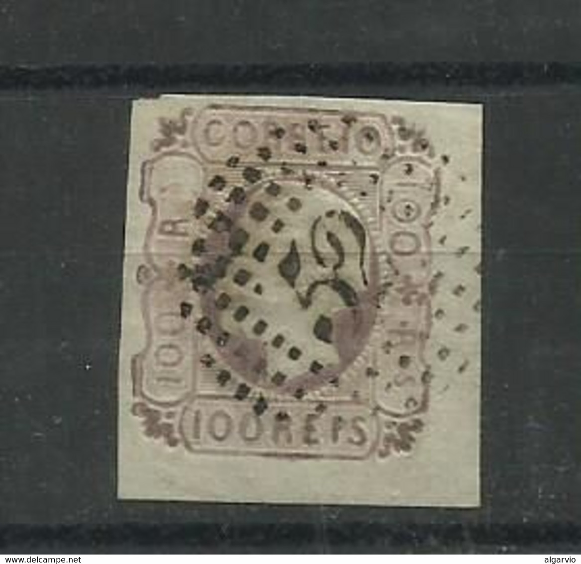 Portugal. 1862/4 D Luis # 18 , 100rs Lilas Usado  Boas Margens, Lt 402 - Gebruikt