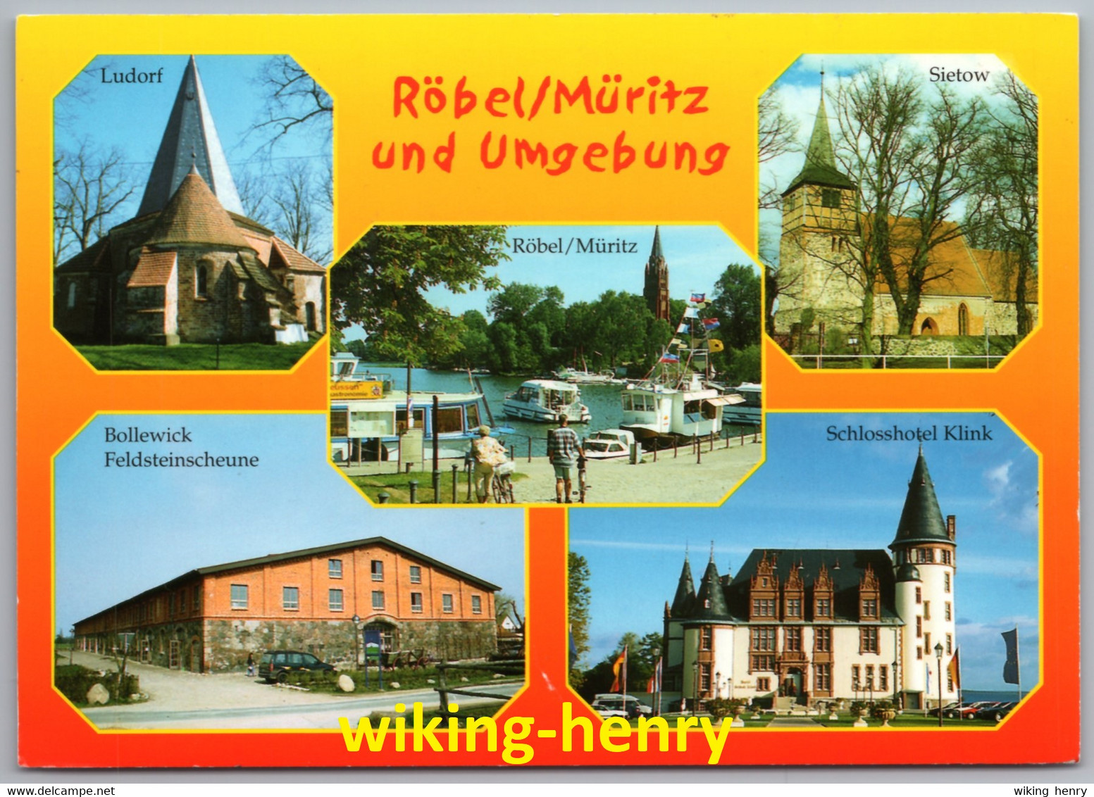 Röbel An Der Müritz - Mehrbildkarte 18   Ludorf  Sietow Bollewick Klink - Roebel