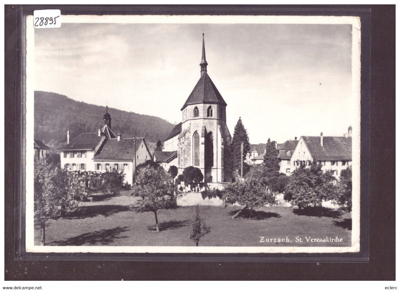 GRÖSSE 10x15cm - ZURZACH - ST VERENA KIRCHE - TB - Zurzach