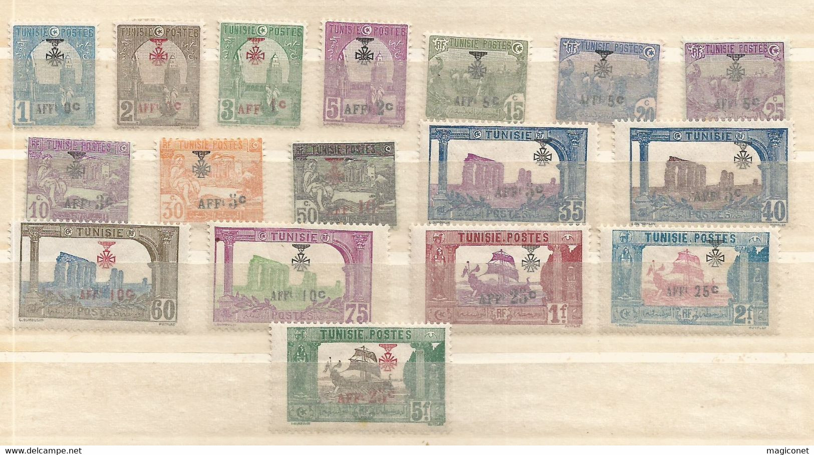 Tunisie 1939 -  Y&T N° 79/95  Tout état - Unused Stamps