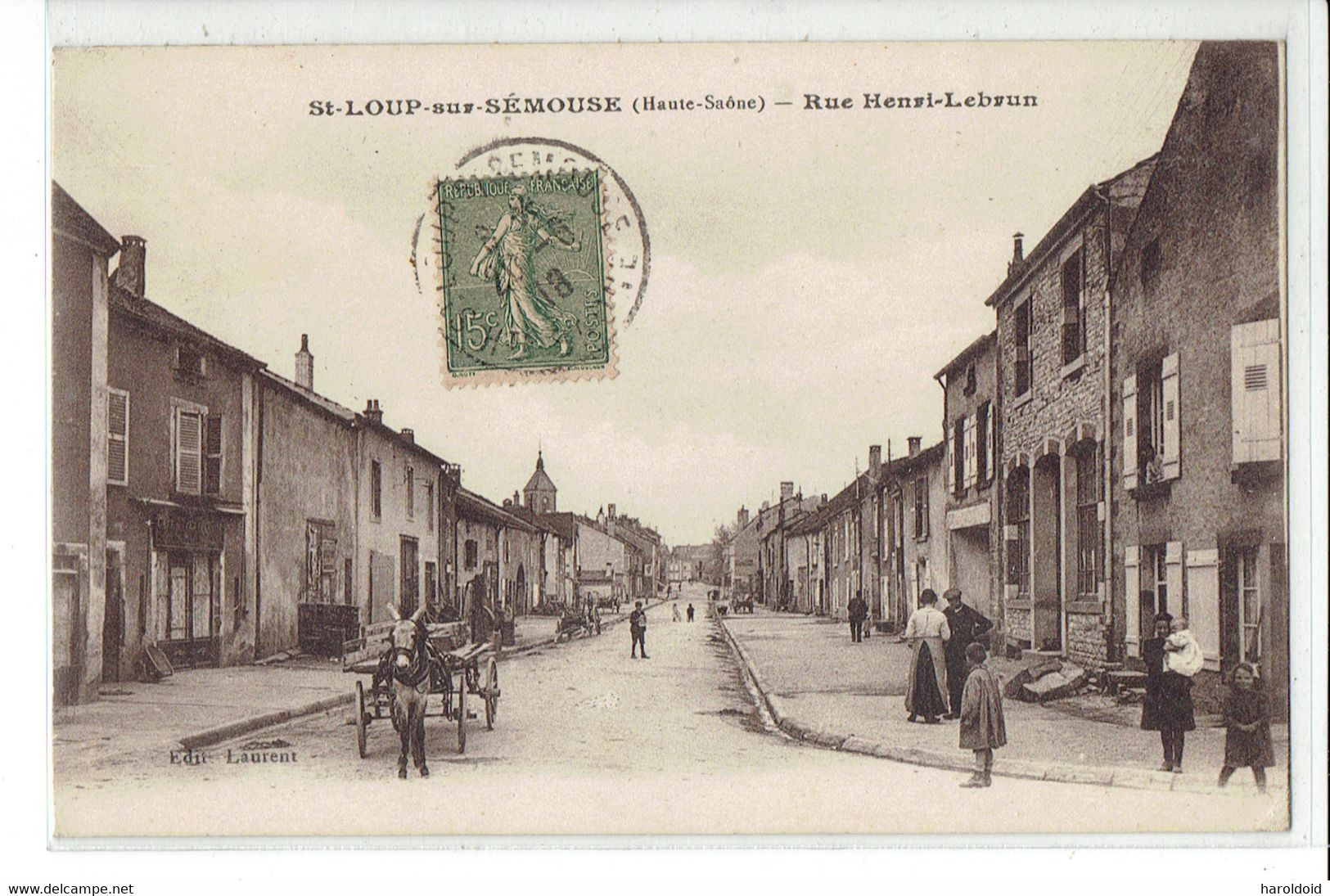 CPA 70 - SAINT LOUP SUR SEMOUSE - RUE HENRI-LEBRUN - Saint-Loup-sur-Semouse