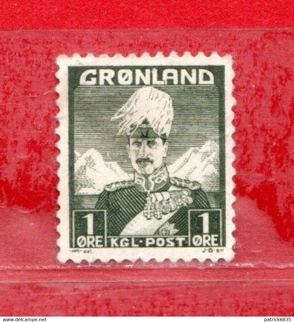 (Us.3)  GROENLANDIA °- 1938-40 - Cristian X. Unif. 1. Usato. - Used Stamps