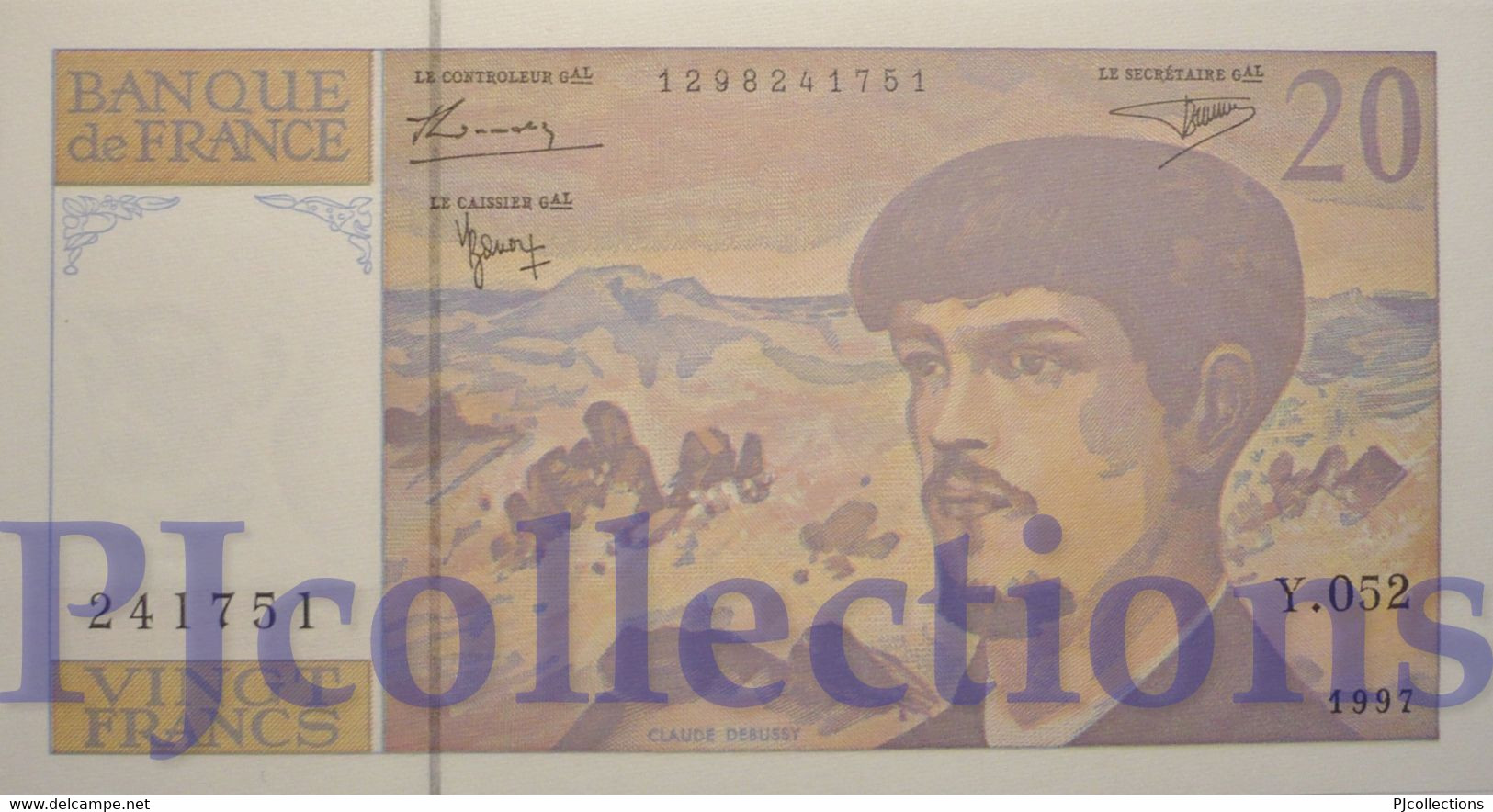 FRANCE 20 FRANCS 1997 PICK 151i UNC - 20 F 1980-1997 ''Debussy''