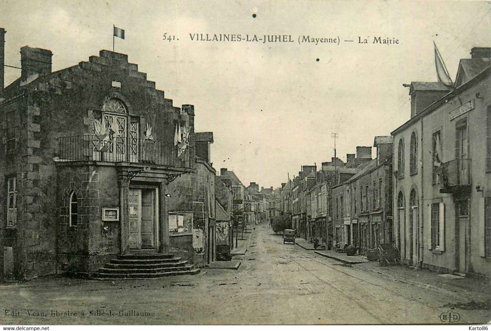 Villaines La Juhel * Rue Et La Mairie Du Village - Villaines La Juhel