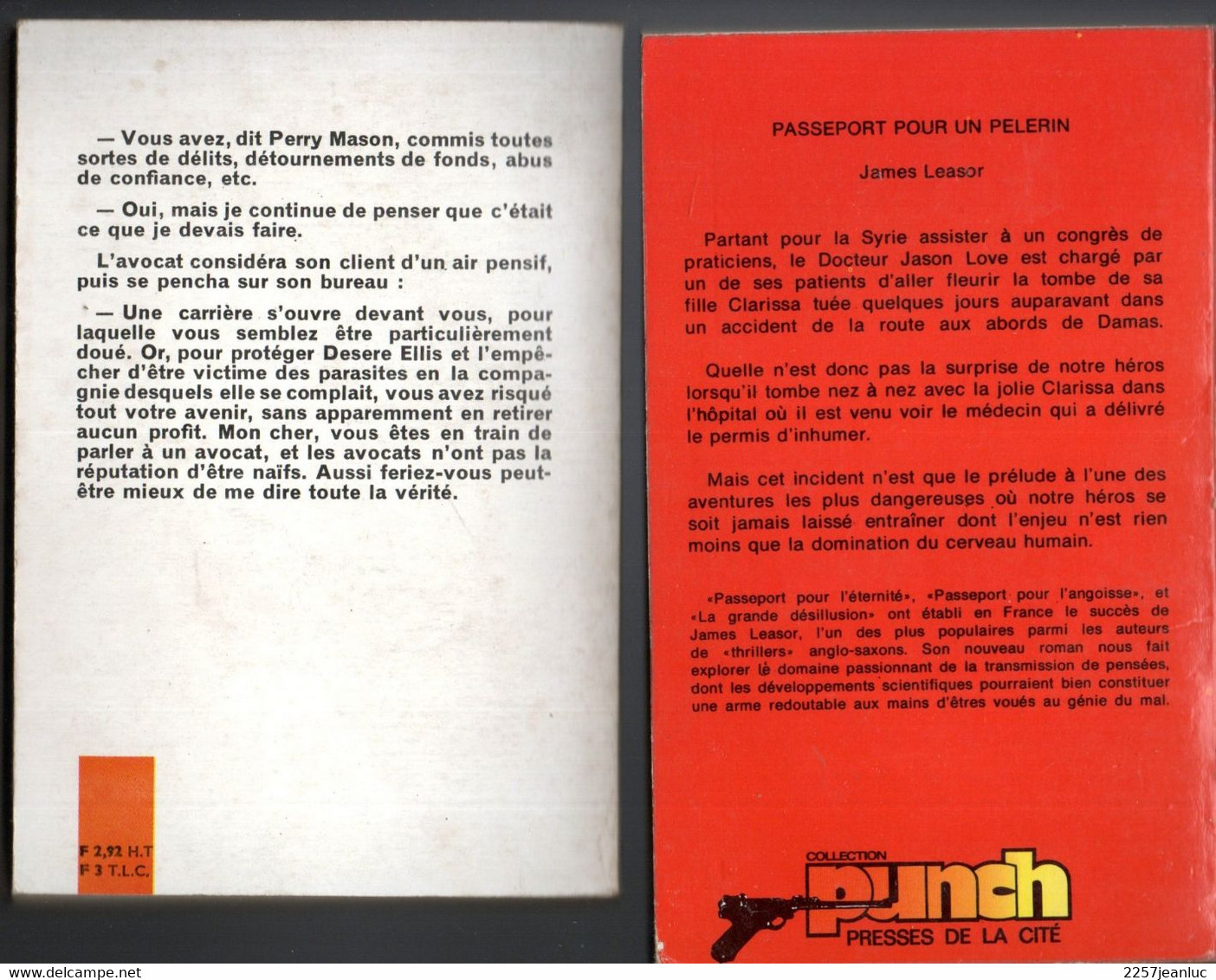 Lot 2 Romans   - Passeport Pour Un Pelerin & Le Troisième Trou Editions Presses De La Cité De 1965 - Presses De La Cité