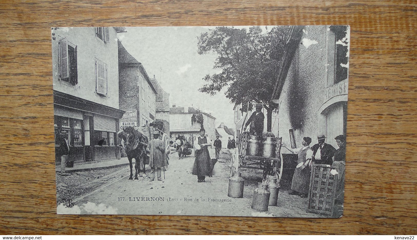 Réédition , Livernon , Rue De La Fromagerie "" Carte Animée "" - Livernon