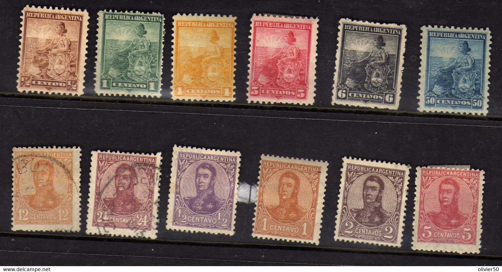 Argentine (1899-1909) -  San Martin Repubique -      Obliteres Et Neufs* - Unused Stamps