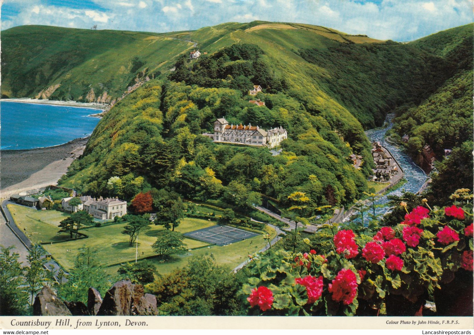 Postcard Countisbury Hill From Lynton Devon [ John Hinde ] My Ref B25509 - Lynmouth & Lynton