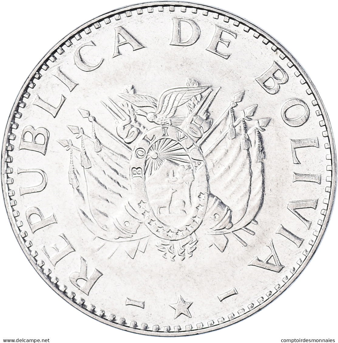 Monnaie, Bolivie, 20 Centavos, 1997 - Bolivie