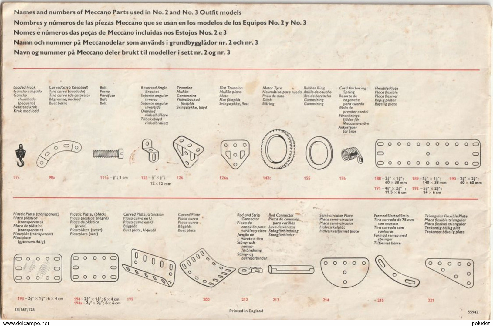 Meccano 2/3 - Manual De Instrucciones, Manuel D'instructions, - Meccano