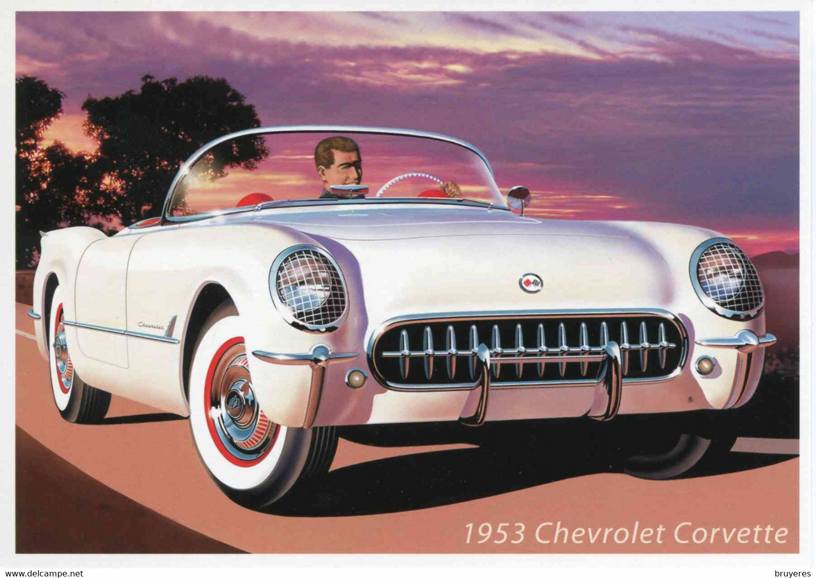 ENTIER POSTAL** De 2005 Des USA Sur CP Avec Timbre Et Illust. "Voiture Sportive : CHEVROLET CORVETTE De 1953" - 2001-10