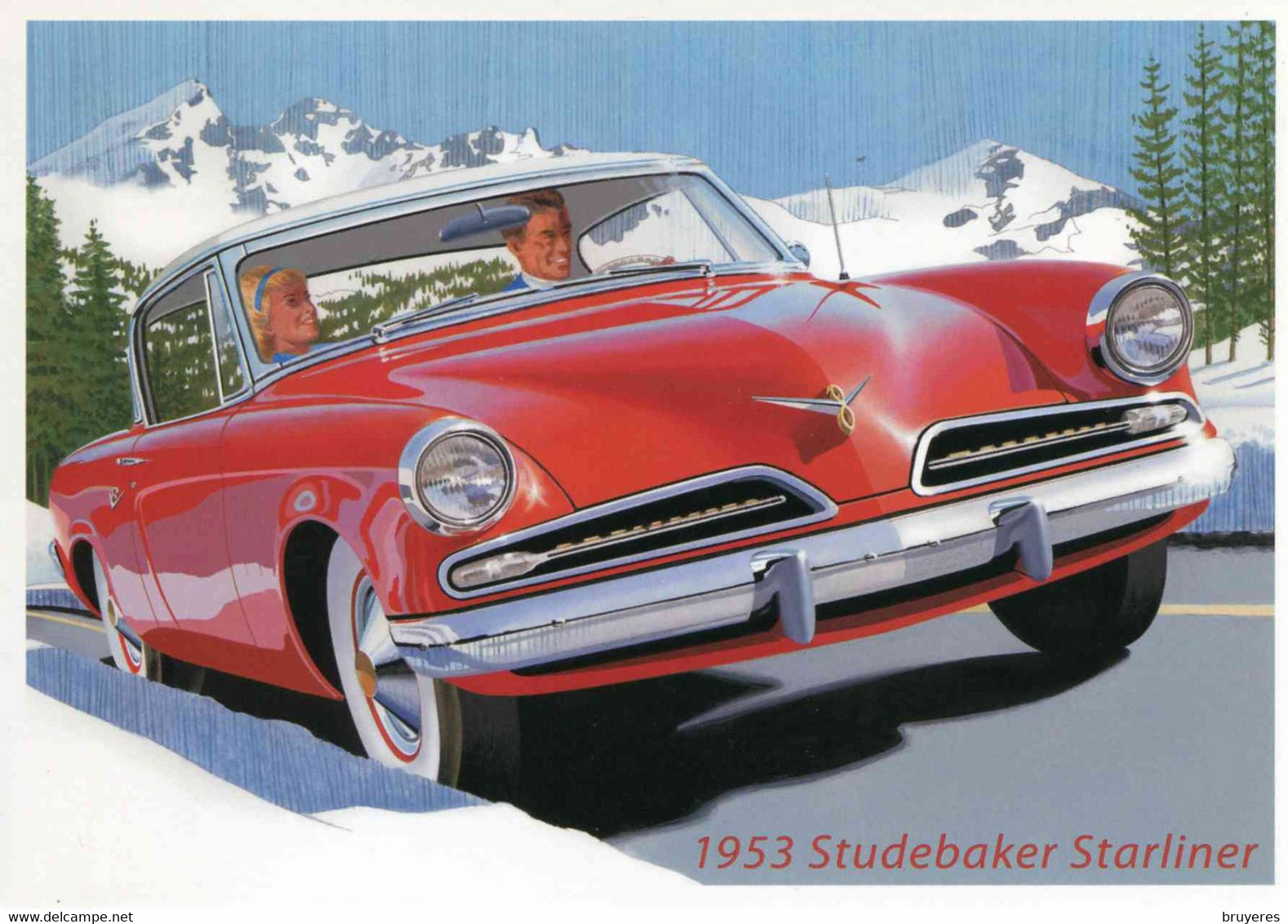 ENTIER POSTAL** De 2005 Des USA Sur CP Avec Timbre Et Illust. "Voiture Sportive : STUDEBACKER STARLINER De 1953" - 2001-10