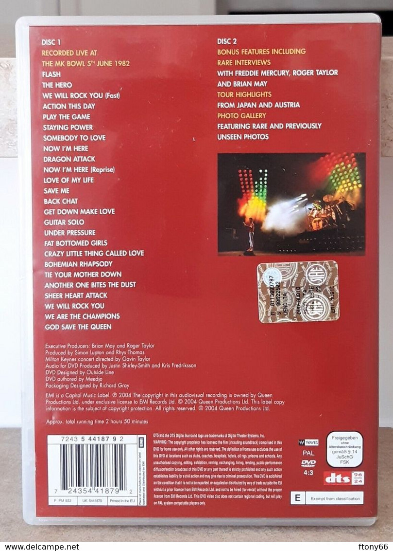 MA22 QUEEN ON FIRE LIVE AT THE BOWL - EMI Music 2 DVD - Conciertos Y Música