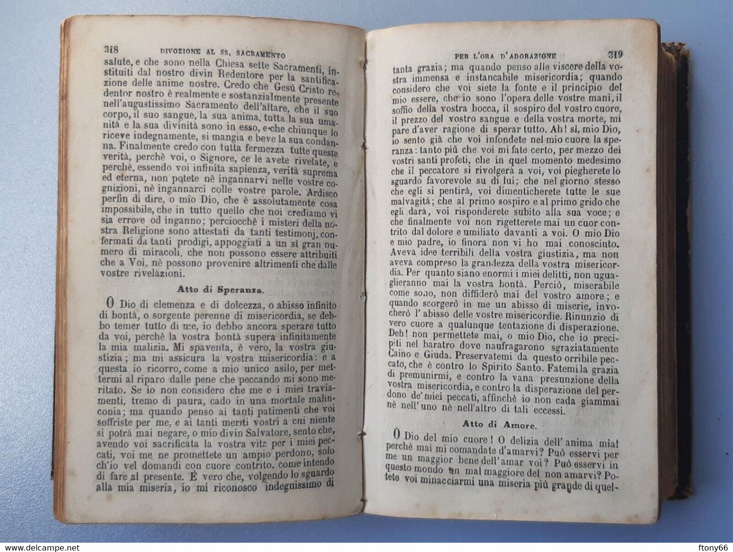 Antico MANUALE DI FILOTEA del Sacerdote Giuseppe Riva - Milano 1869