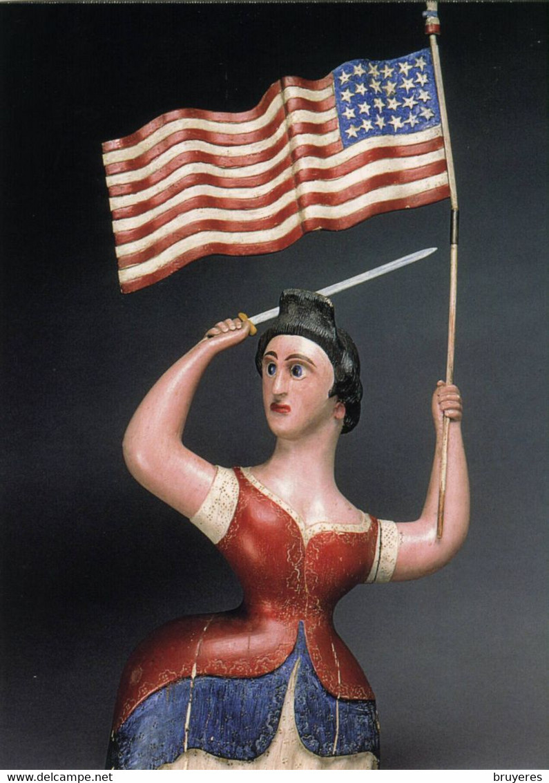 ENTIER POSTAL** De 2003 Des USA Sur CP Avec Timbre Et Illust. "FEMME ARBORANT UNE EPEE ET LE DRAPEAU US DU 19e SIECLE" - 2001-10