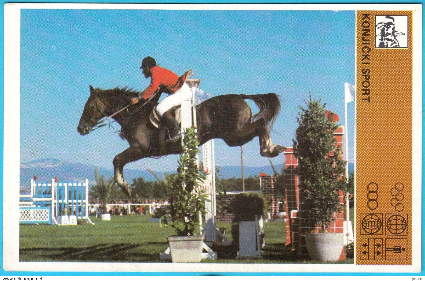 EQUESTRIAN SPORT - Yugoslavia Old Card Svijet Sporta 1980 * Equestrian Pferdesport Equestre Deporte Ecuestre Esporte E. - Equitation