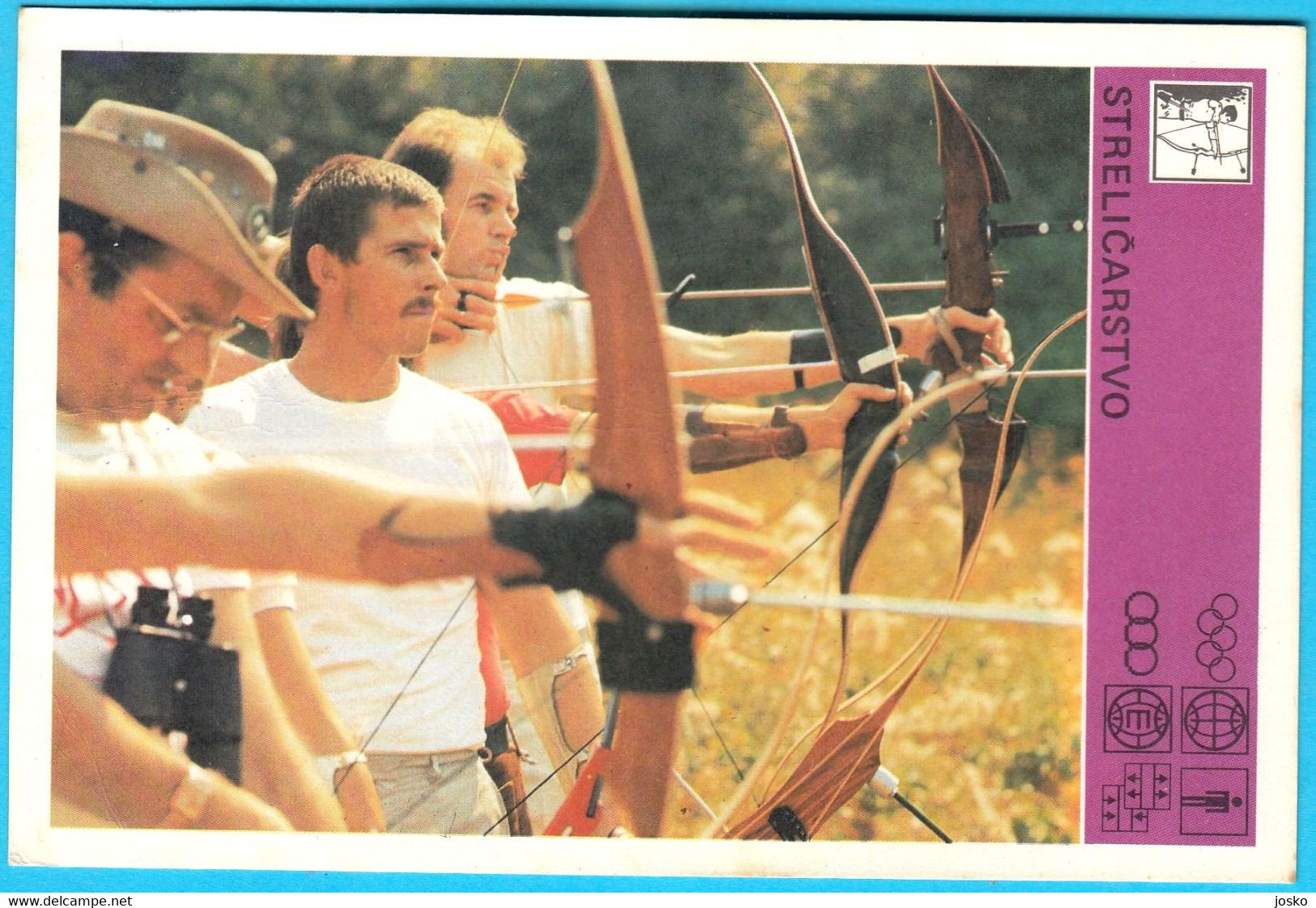 ARCHERY (Strelicarstvo) Yugoslavia Old Card Svijet Sporta 1980 * Tir à L'arc Bogenschießen Tiro Con L'arco Tiro Al Arco - Tir à L'Arc
