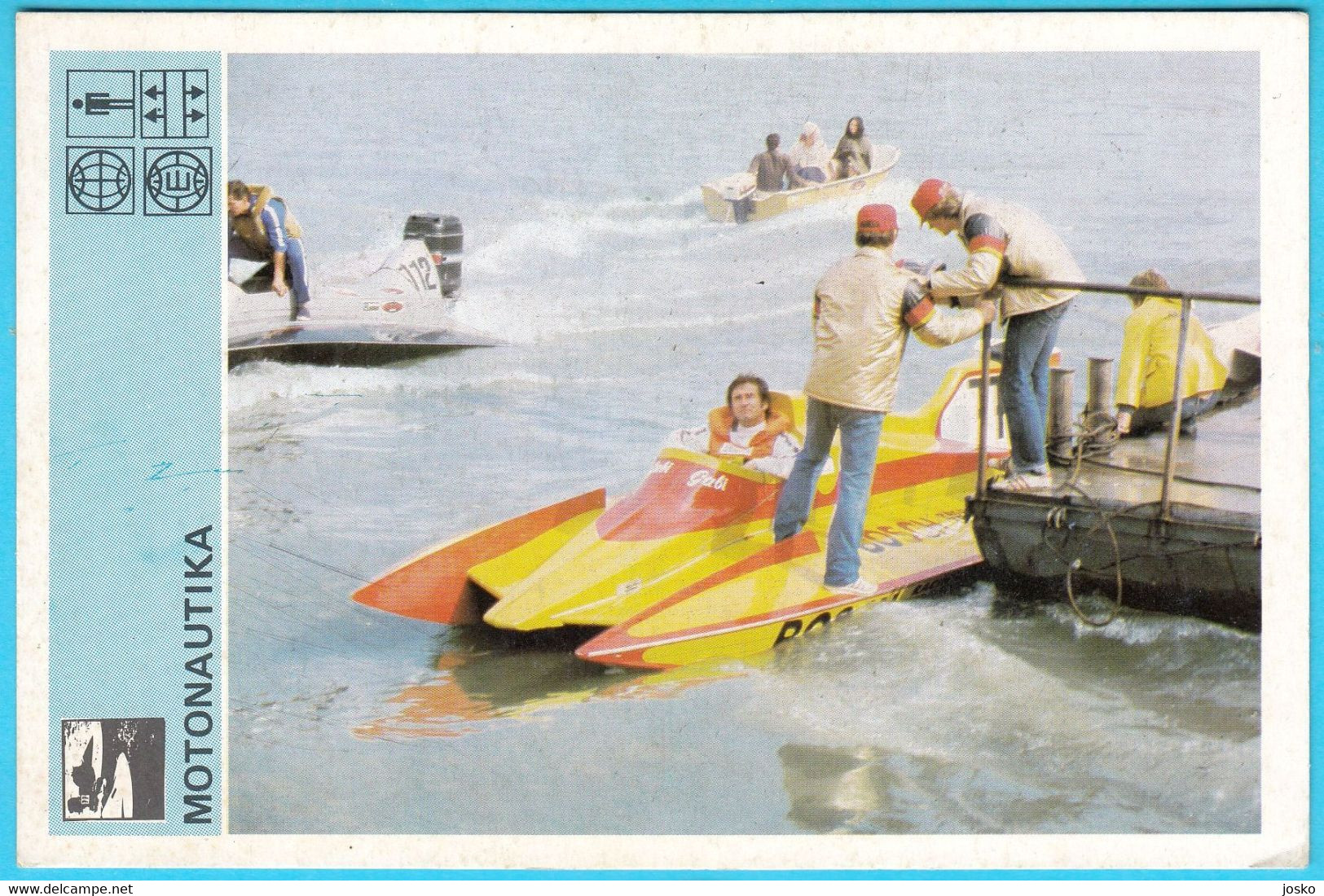 MOTONAUTICS (Motonautika) - Yugoslavia Old Card Svijet Sporta 1980 * Motonautique Motonautik Motonautica - Tir à L'Arc