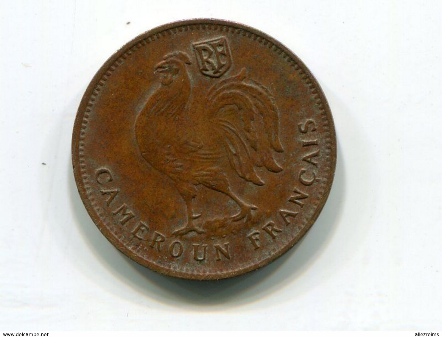 Cameroun : Pièce Bronze De 1 Franc 1943 - Camerun