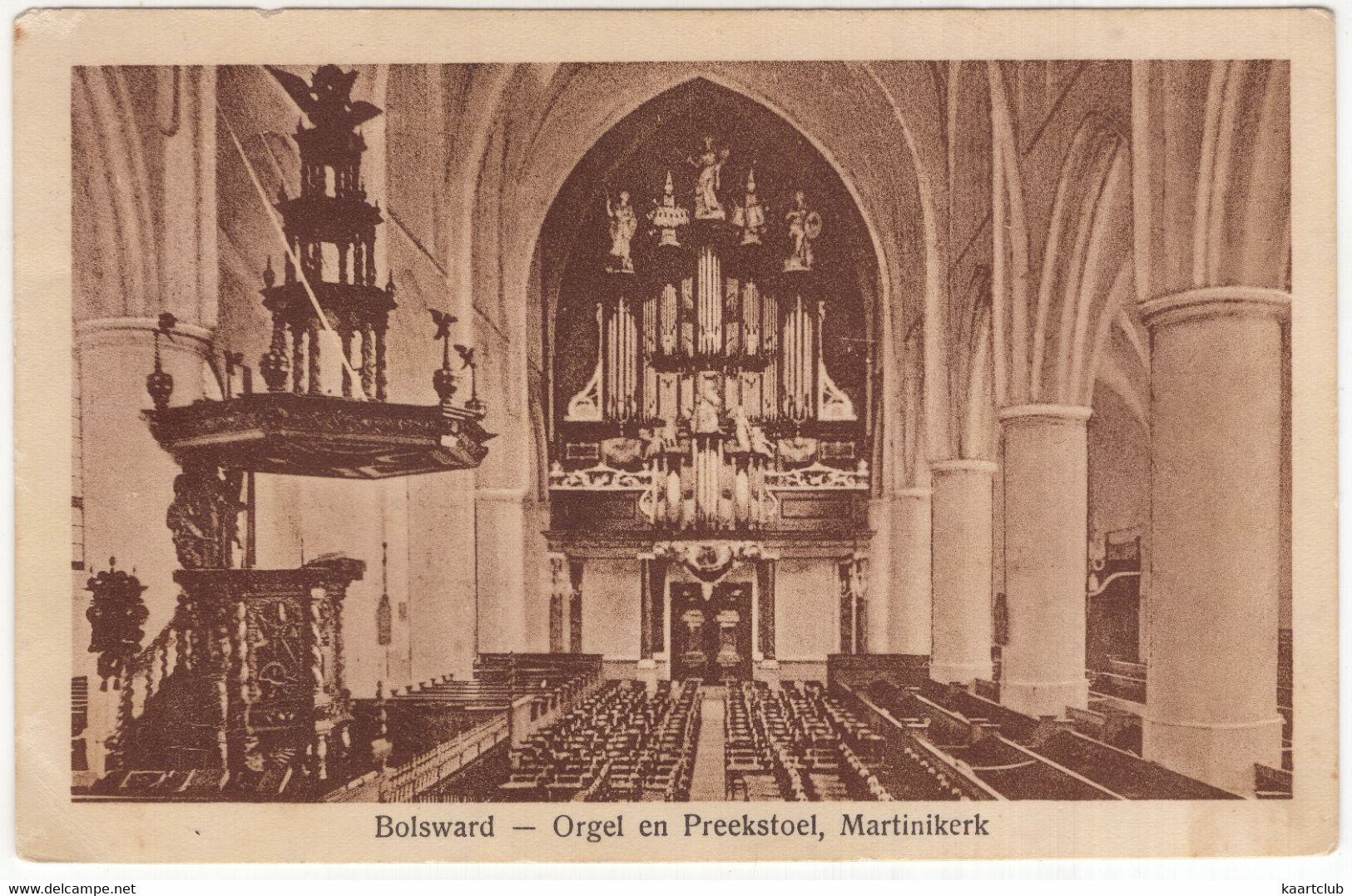 Bolsward - Orgel En Preekstoel, Martinikerk - (Friesland, Nederland/Holland) - 1931 - ORGUE/ORGAN/ORGEL - Bolsward