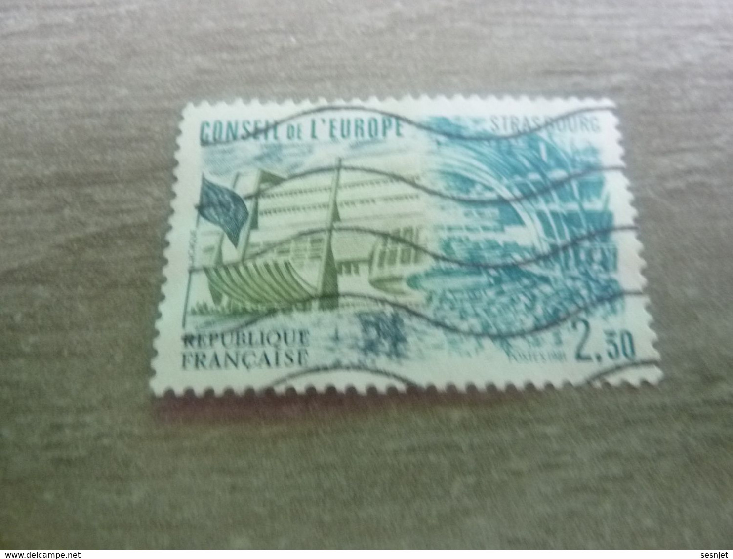 Strasbourg - Bâtiment Conseil Europe - 2f.30 - Yt Ts 67 - Bleu-vert, Gris-bleu Et Olive Foncé - Oblitéré - Année 1981 - - Used