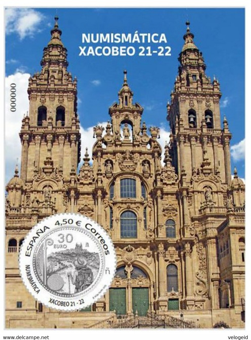 España. Spain. 2022. HB. Numismática. Xacobeo 21-22 - Nuovi