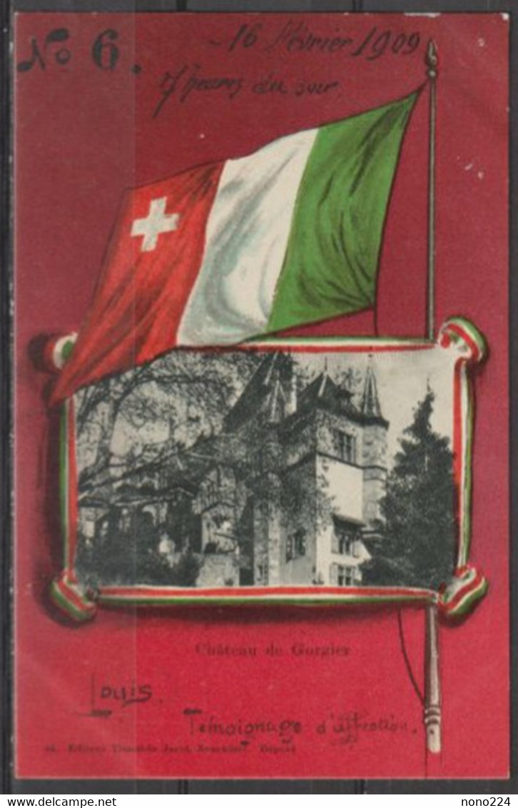 Carte P De 1909 ( Château De Gorgier ) - Gorgier