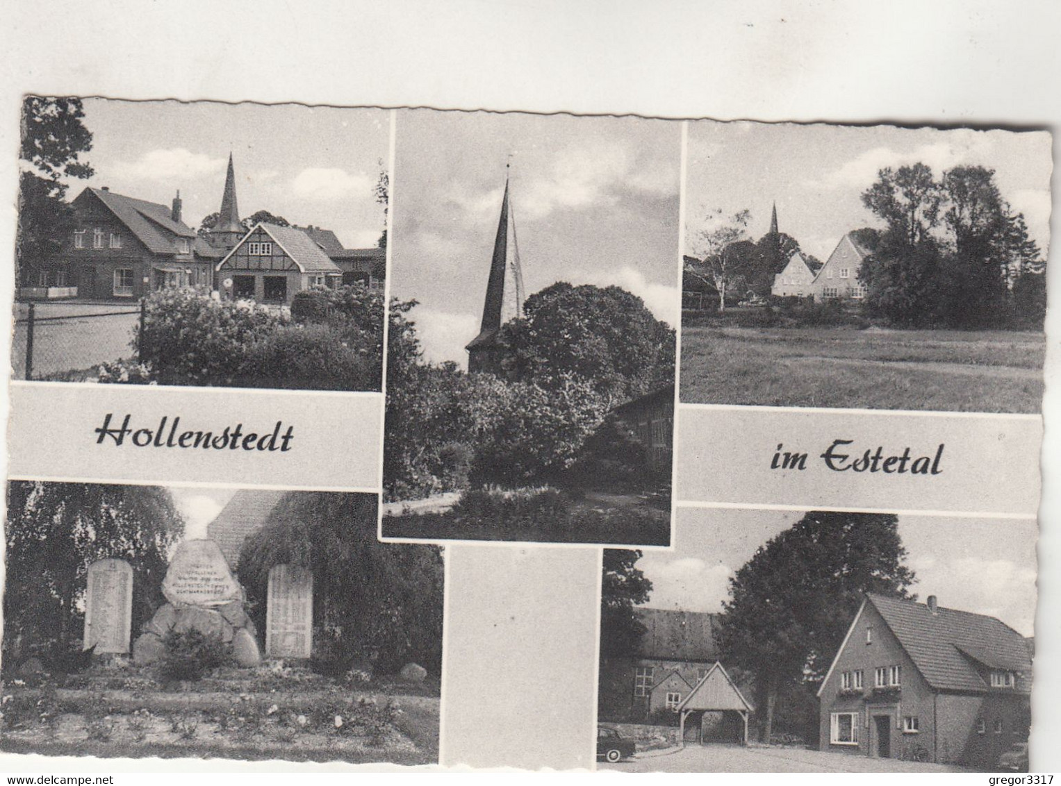 B5289) HOLLENSTEDT Im Estetal - Kirche Denkmal - THIEMANN Gasthaus Inh. Augustin 1962 - Hollenstedt