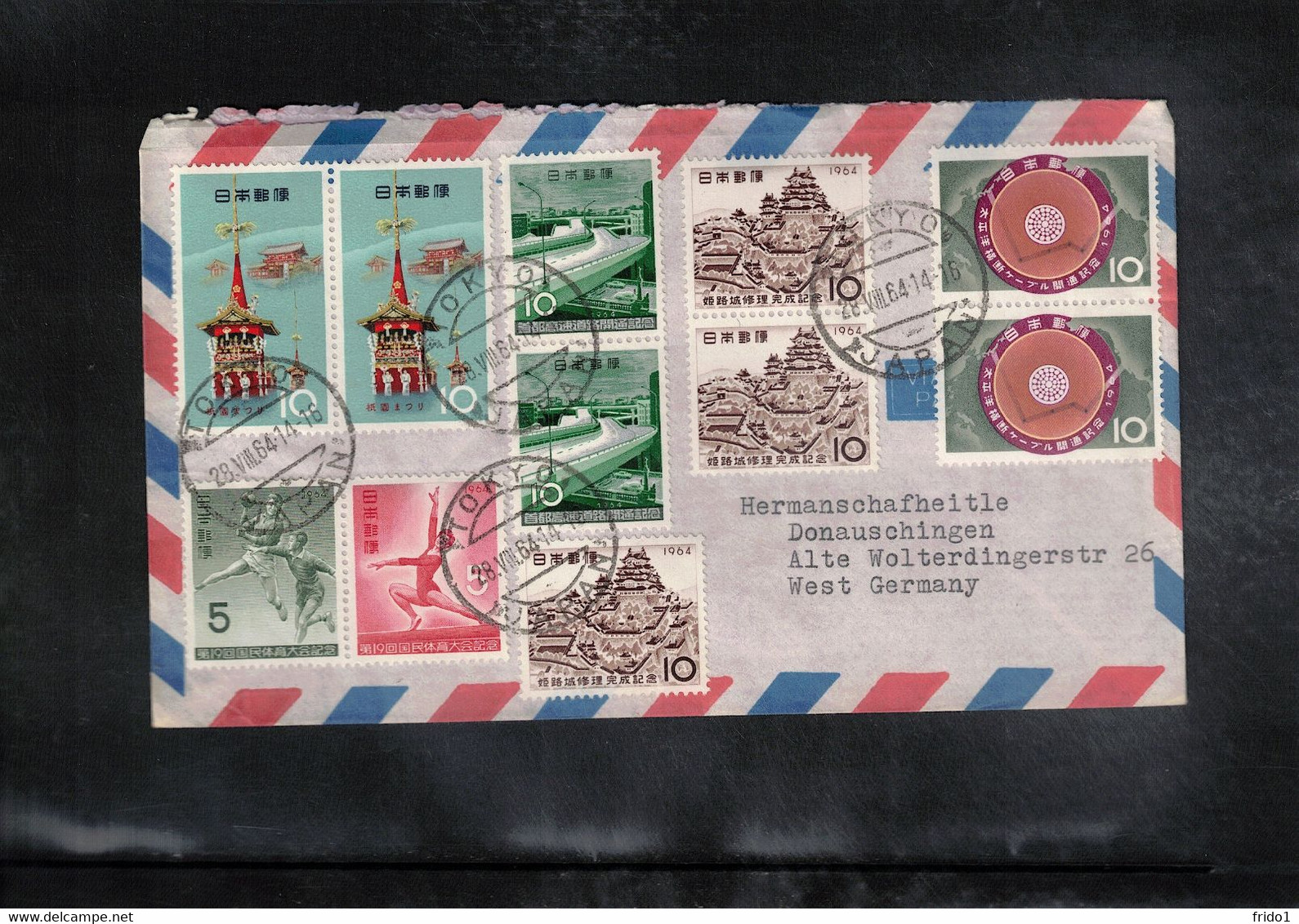 Japan 1964 Interesting Airmail Letter - Cartas & Documentos