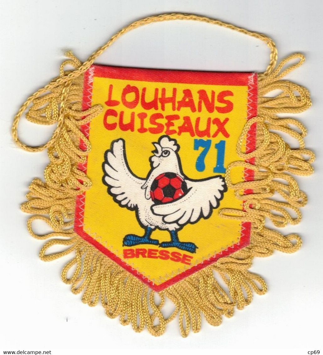 Fanion Football Foot Louhans-Cuiseaux Bresse 71500 Amicale Des Supporters Coq Rooster Gallo En TB.Etat - Bekleidung, Souvenirs Und Sonstige